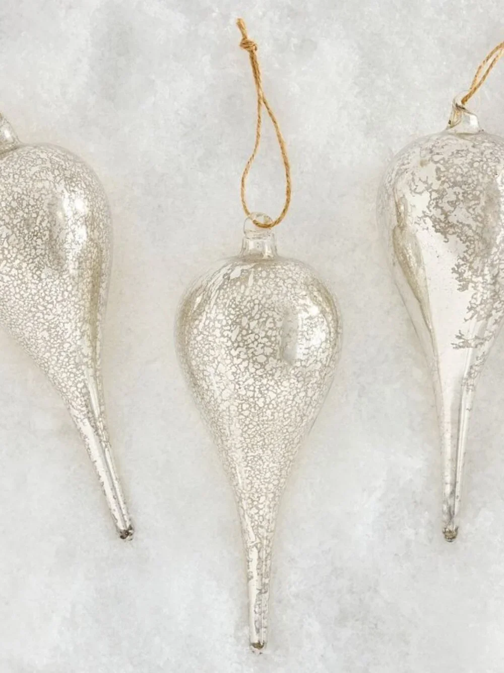 Pottery Barn Finial Ornament Box Set of 3